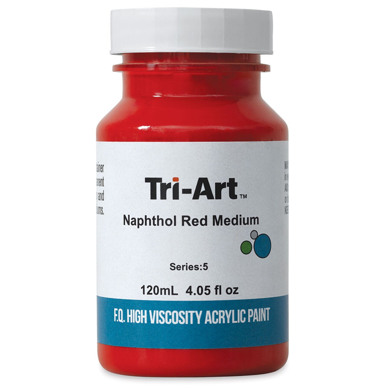 Tri-Art High Viscosity Artist Acrylic - Naphthol Red Medium, 120 ml jar